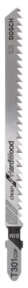 Bosch Dekupaj Testere Bıçağı Clean For HardWood T 301 CDF 117 mm (5 Adet) - 2608636229