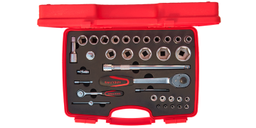 İzeltaş Altı Köşe Lokma Anahtar Takımı 1/4 - 1/2 İnç 35 Parça