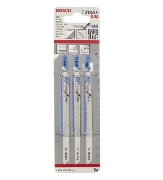 Bosch Dekupaj Testere Bıçağı Flexible For Metal T 318 AF 132 mm (3 Adet) - 2608636230