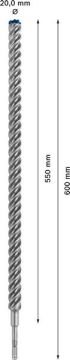 Bosch Kırıcı Delici Uç SDS-Plus-7X Expert 25x600 mm (1 Adet) - 2608900152