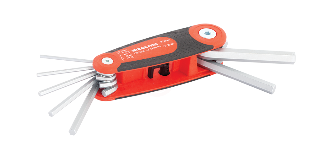 İzeltaş Kaset Allen Anahtar Takımı 7 Parça 2,5 - 10 mm