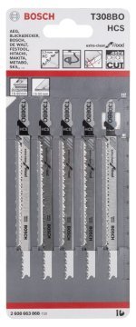 Bosch Dekupaj Testere Bıçağı ExtraClean For Wood T308 BO 117 mm (5 Adet) - 2608663868
