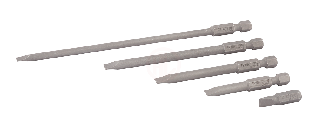 İzeltaş Düz Bits Uç 75 mm 0,8x5,5