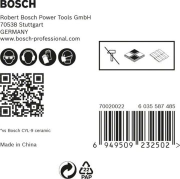 Bosch Seramik Matkap Ucu Expert HEX-9 HardCeramic Set 5 mm (5 Adet) - 2608900598