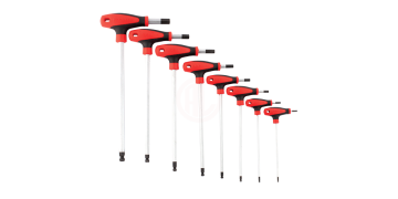 İzeltaş T Tipi Yuvarlak Başlı Allen Anahtar Takımı 8 Parça