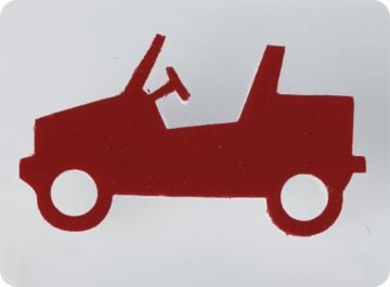 Dekor Rulo 1459 ARABA BASKISI 9X7 CM