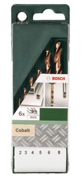 Bosch 6 parçalı HSS-Co Metal Delme Ucu seti, DIN 338 - 2609255087