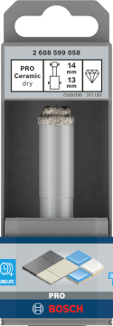 Bosch Aksesuar PRO Ceramic Easy Dry Elmas Delici Uç 14x33 mm