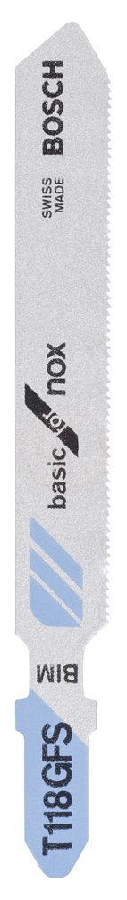Bosch Dekupaj Testere Bıçağı Basic For Inox T 118 GFS 83 mm (3 Adet) - 2608636498
