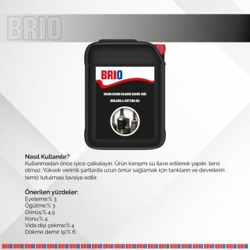 Brio Delme Kesme Kılavuz Çekme Yağı 5 Litre