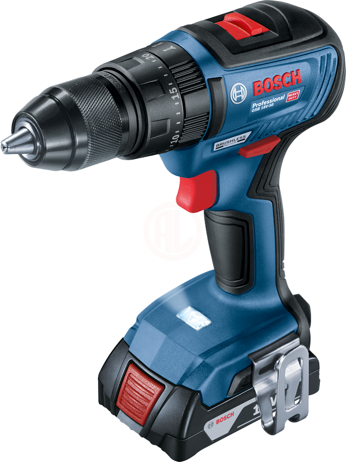 Bosch Akülü Darbeli Vidalama Matkabı GSB 18V-50 (Aküsüz) 06019H5106 - 06019H5106