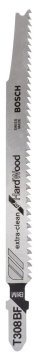 Bosch Dekupaj Testere Bıçağı ExtraClean For HardWood T 308 BF 117 mm (3 Adet) - 2608636568