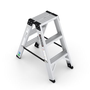 Çağsan Everest Pro Alüminyum Merdiven Çift Çıkışlı 3 Basamaklı - EVR-PRO3