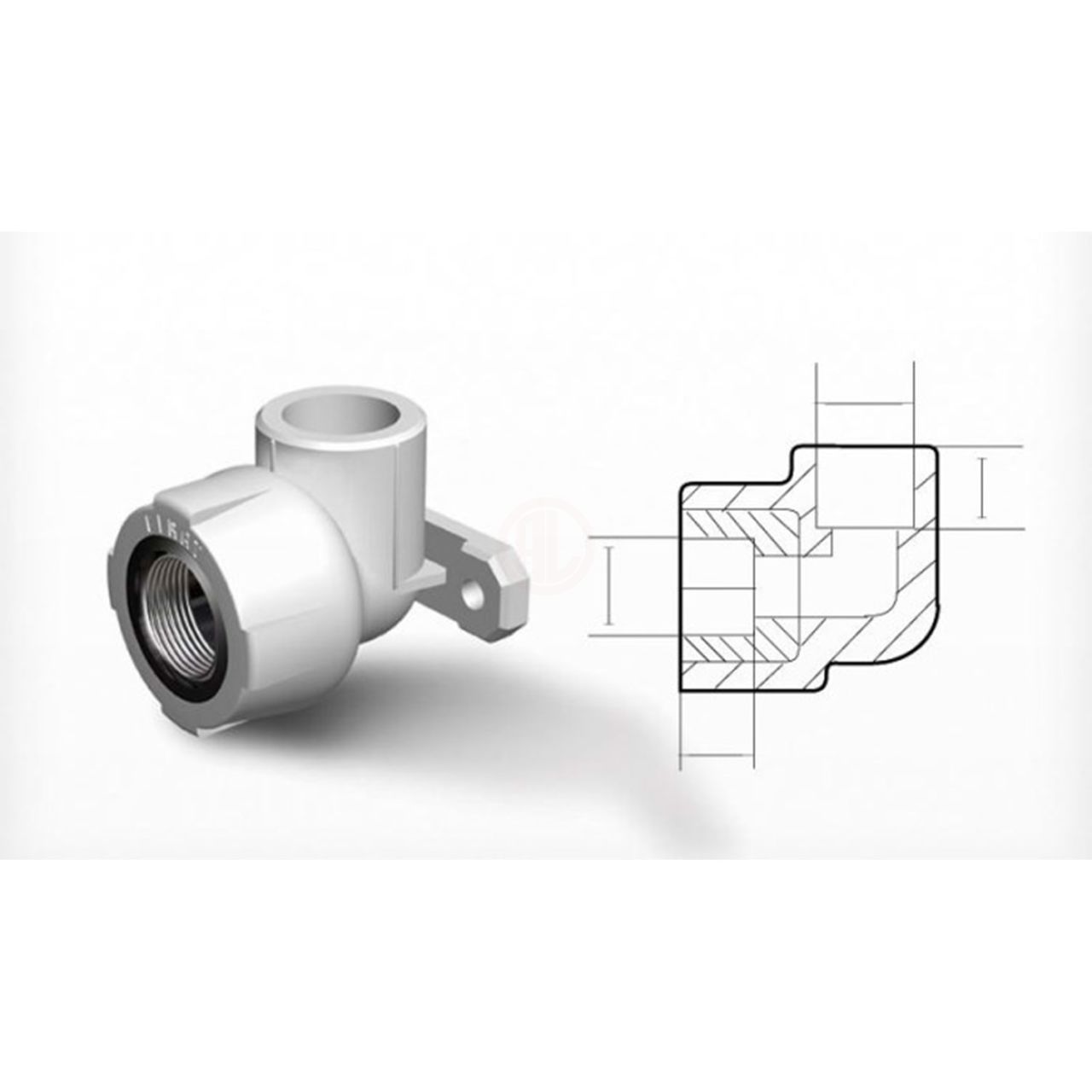 Fırat PPRC Sıva Altı Batarya Bağlantısı 20 mm 1/2 İnç - 7772120127