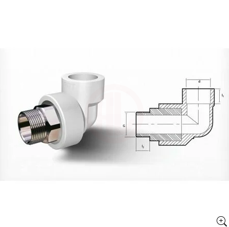 Fırat PPRC Dış Dişli Dirsek Altı Köşe 50 mm 1/2 İnç - 7773050381