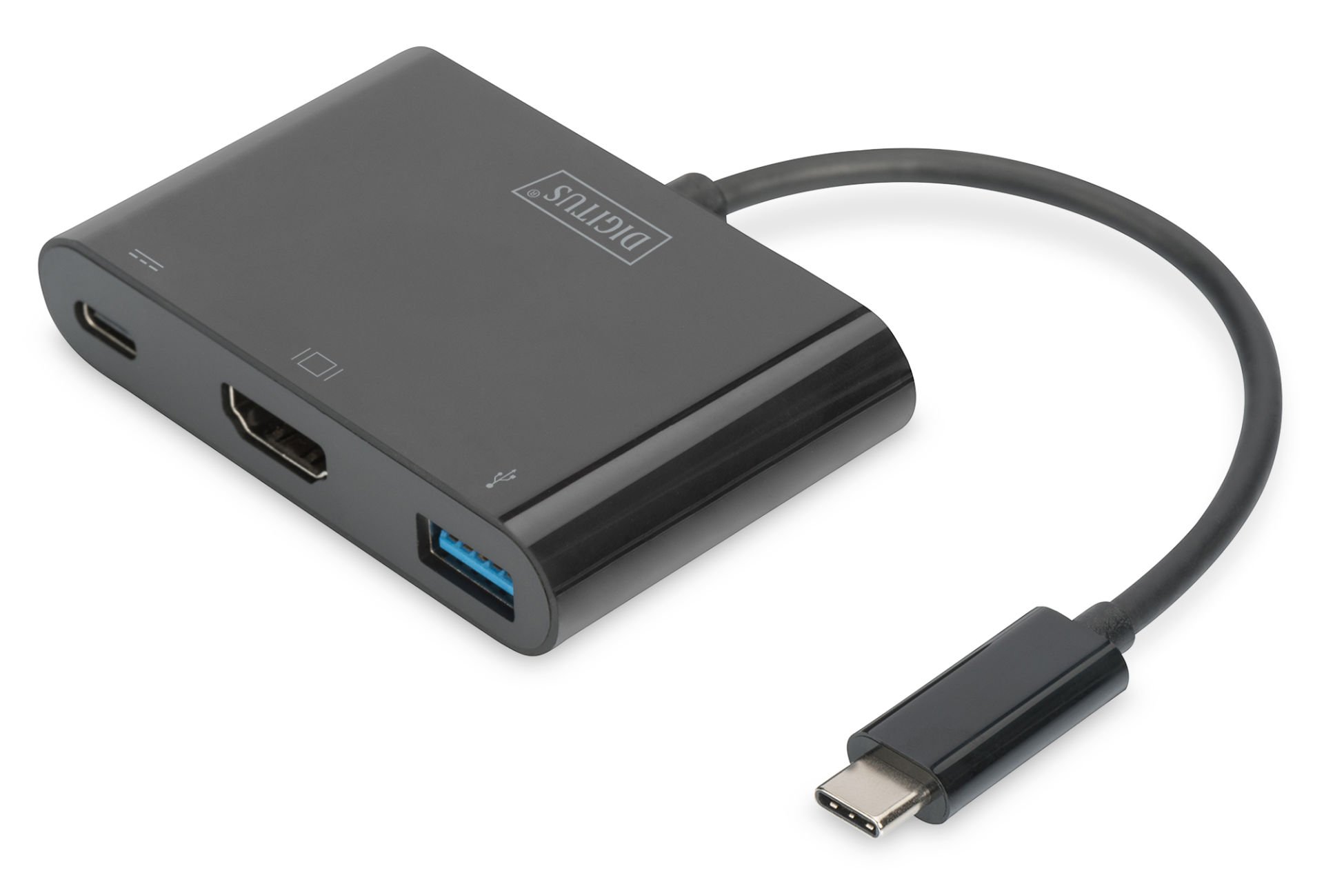 Assmann Digitus Usb 3.1 (Gen. 1) (Usb Tip C) Hdmı Grafik Adaptörü Giriş: Usb Tip C Erkek (Bilgisayar Bağlantısı İçin) Çıkış: 1 X Şarj Özellikli Usb Tip C (Pd 2.0) Port, 1 X Hdmı A (19 Pin) Dişi (4K/30Hz), 1 X Usb 3.0 Dişi (Mobil Cihazları Şarj Etmek