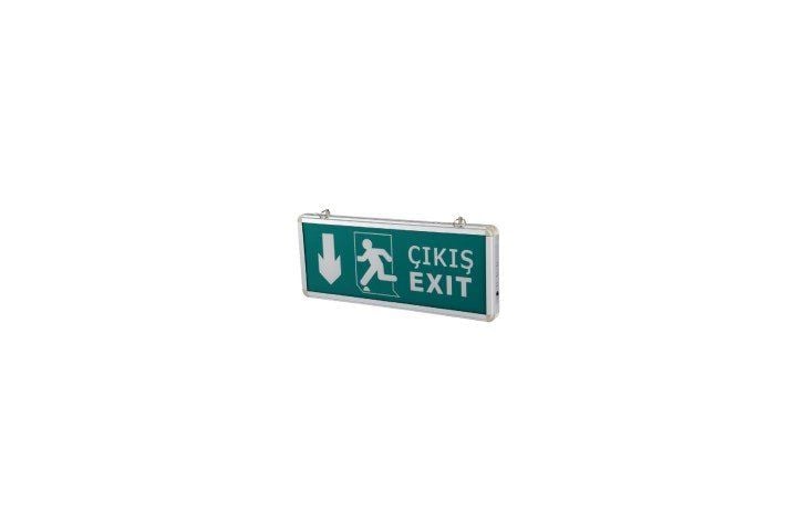 Cata Exit Çıkış Armatürü Ledli 3 Saat Akülü 3W (Ct-9170)
