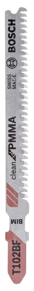 Bosch Dekupaj Testere Bıçağı Clean For PMMA T102 BF 92 mm (5 Adet) - 2608636781