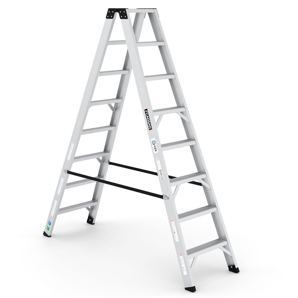 Çağsan Everest Pro Alüminyum Merdiven Çift Çıkışlı 8 Basamaklı - EVR-PRO8