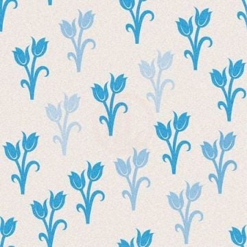 Dekor Rulo 1537 Büyük Çiftli Lale Baskısı 15x20 Cm