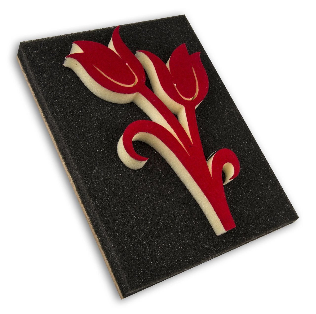 Dekor Rulo 1537 Büyük Çiftli Lale Baskısı 15x20 Cm