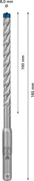 Bosch Kırıcı Delici Uç SDS-Plus-7X Expert 8x165 mm (50 Adet) - 2608900192