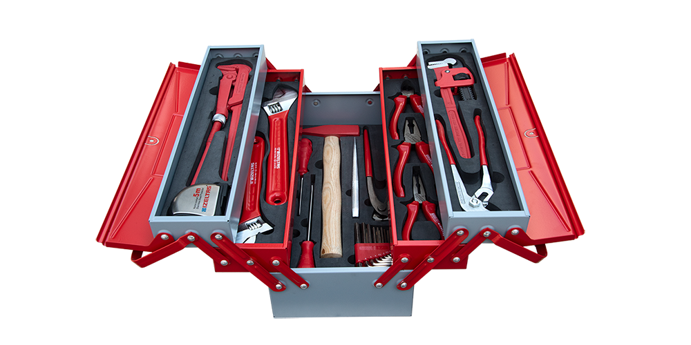 İzeltaş Tesisatçı Takım Çantası 5 Gözlü 28 Parça