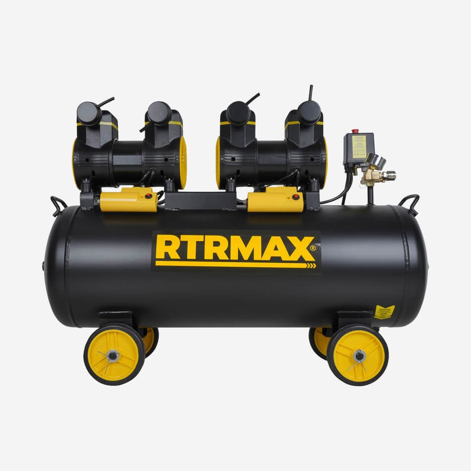 Rtrmax RTM7460 Yüksek Hızlı Yağsız Hava Kompresörü 100 Lt 4.0 Hp