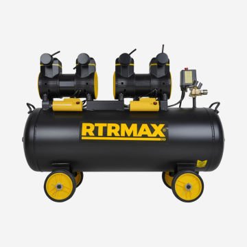Rtrmax RTM7460 Yüksek Hızlı Yağsız Hava Kompresörü 100 Lt 4.0 Hp