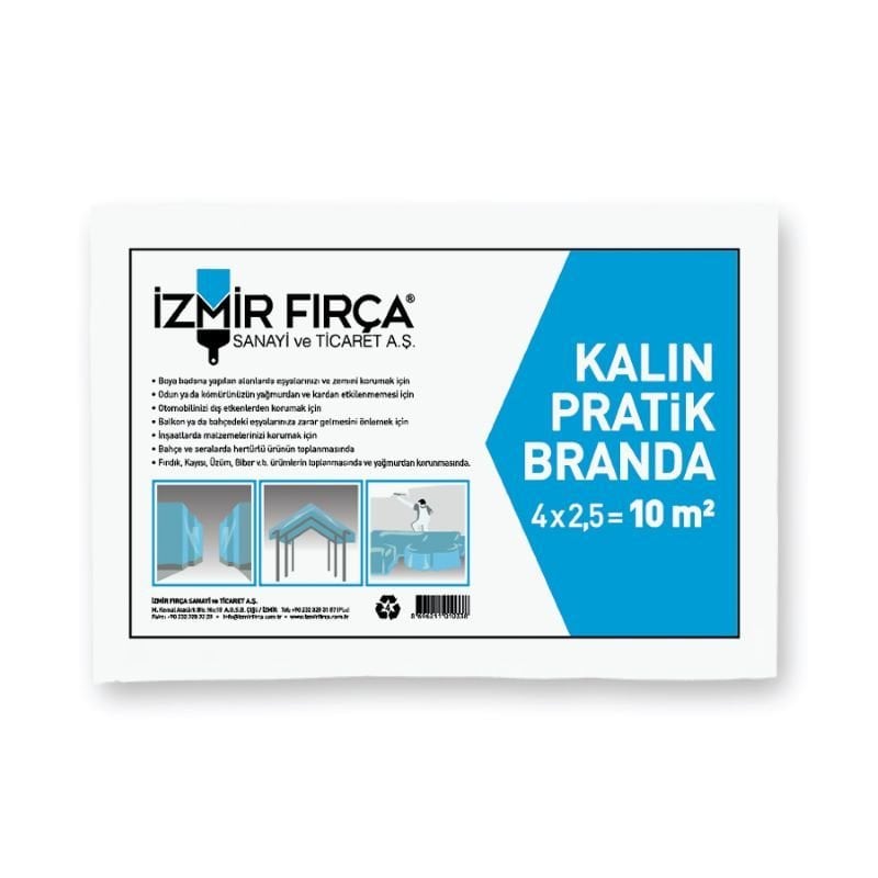 İzmir Fırça Kalın Pratik Branda 10 m²