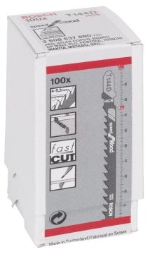 Bosch Dekupaj Testere Bıçağı Speed For Wood T 144 D 100 mm (100 Adet) - 2608637880