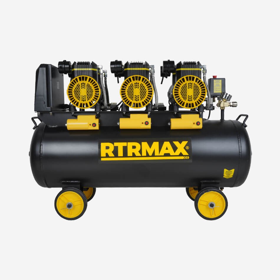 Rtrmax RTM7465 Yüksek Hızlı Yağsız Hava Kompresörü 100 Lt 6.0 Hp