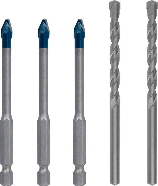 Bosch Seramik Matkap Ucu Expert HEX-9 HardCeramic Set 6 mm (5 Adet) (3xHEX9 / 2xCYL3) - 2608900596