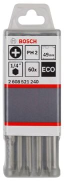 Bosch Vidalama Ucu Ekonomik Seri PH2x49 mm (60 Adet) - 2608521240