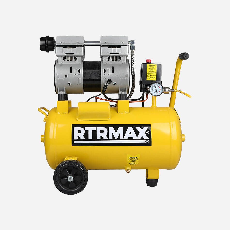 Rtrmax RTM732 Sessiz Hava Kompresörü 24 Lt 1.0 Hp/0.75 Kw