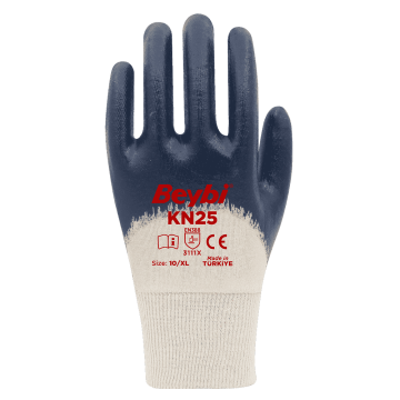 Beybi Kn25 Pamuk Nitril Eldiven Lacivert No 10