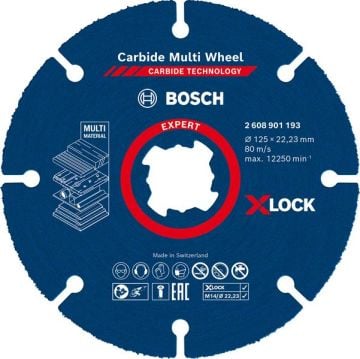 Bosch X-Lock Kesme Diski CMW Expert 125 mm - 2608901193