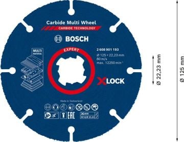 Bosch X-Lock Kesme Diski CMW Expert 125 mm - 2608901193