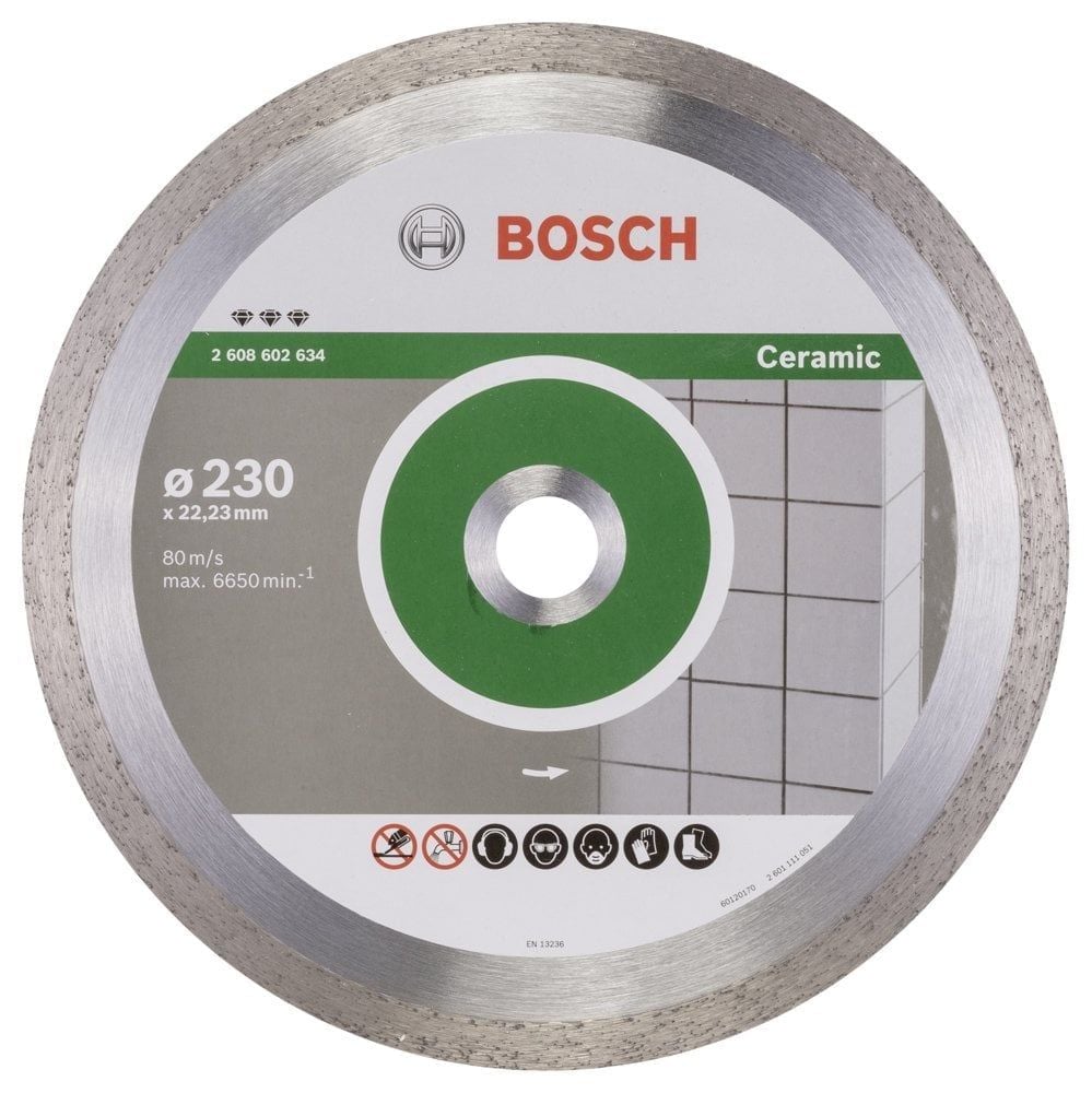 Bosch Seramik Kesmek İçin Elmas Kesme Bıçak 230 Mm (Best