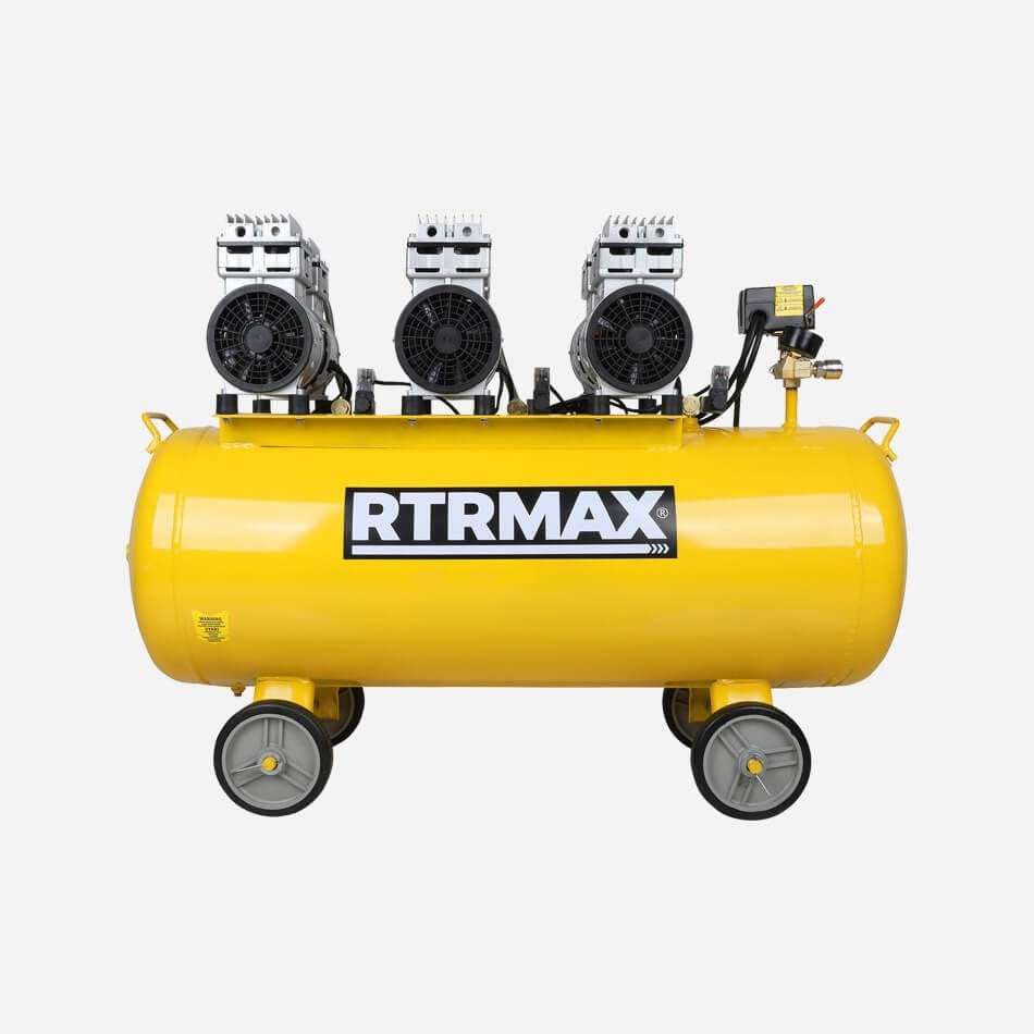 Rtrmax RTM738 Sessiz Hava Kompresörü 100 Lt 3 x 1.0 Hp/3 x 0.75 Kw