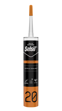Selsil Standart Silikonize Akrilik Mastik Beyaz