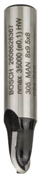 Bosch Yarımay Freze Ucu Standard For Wood 8x8x40x4 mm - 2608628367