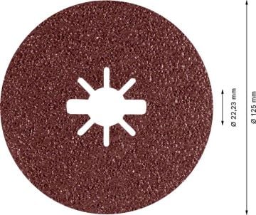 Bosch X-Lock Fiber Zımpara Diski Expert Prisma Ceramic R781 125 mm 36 Kum (5 Adet) - 2608621782