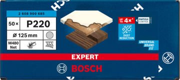 Bosch Ağ Zımpara Expert M480 125 Mm 220 Kum 50 Li Paket - 2608900685
