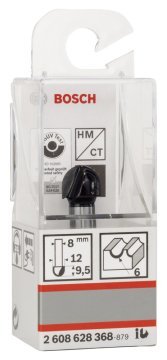 Bosch Yarımay Freze Ucu Standard For Wood 8x12x40x6 mm - 2608628368