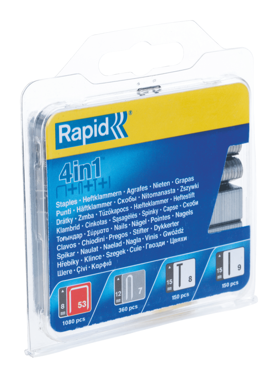 Rapid Zımba Teli ve Çivi 4 Lü Set 53/8/9/7 1.74M Galvan - 40109414