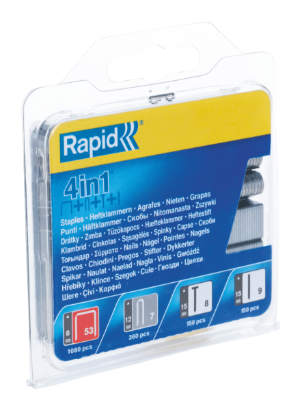 Rapid Zımba Teli ve Çivi 4 Lü Set 53/8/9/7 1.74M Galvan - 40109414