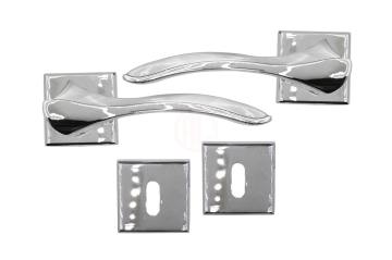 Nobel Bilecik Krom Inox Kare Rozetli Oda - 1073062900