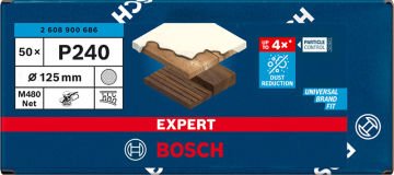 Bosch Ağ Zımpara Expert M480 125 Mm 240 Kum 50 Li Paket - 2608900686