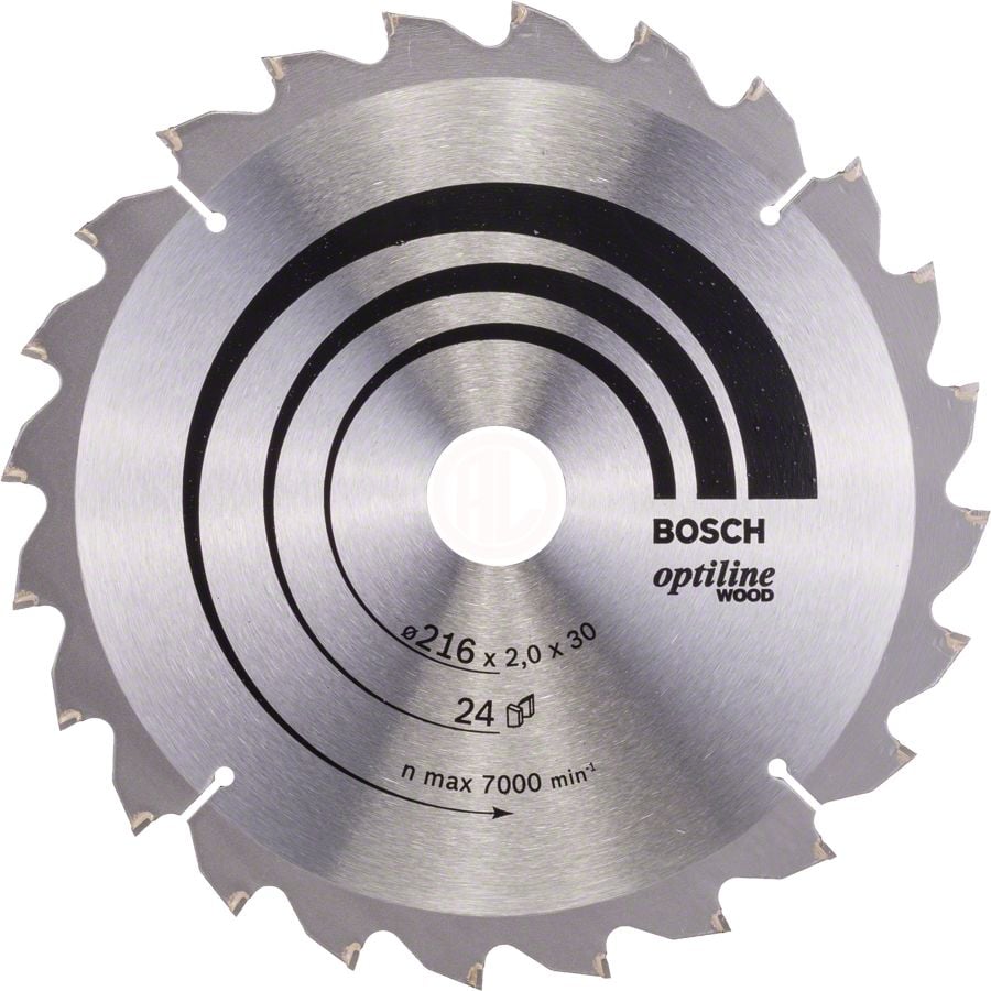 Bosch Daire Testere Bıçağı Optiline Wood 216x30 mm 24 Diş - 2608640431
